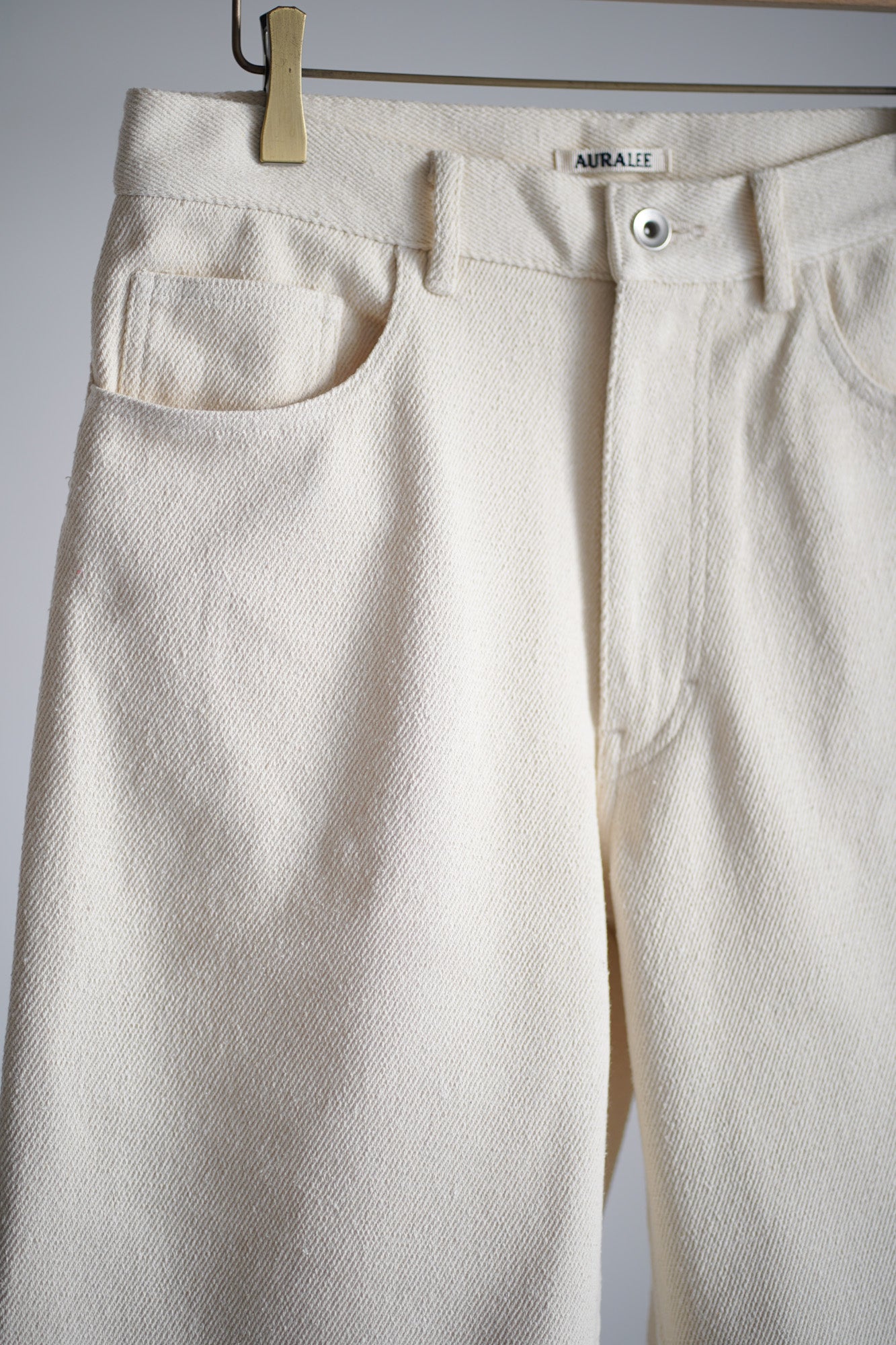 SILK NEP DENIM 5P WIDE SHORTS
