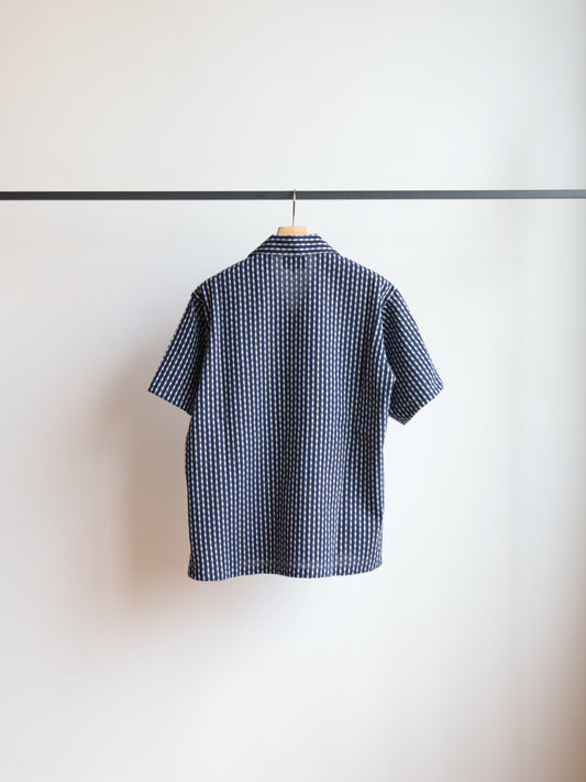 PIER OPEN COLLAR TEXTILE SS SHIRT