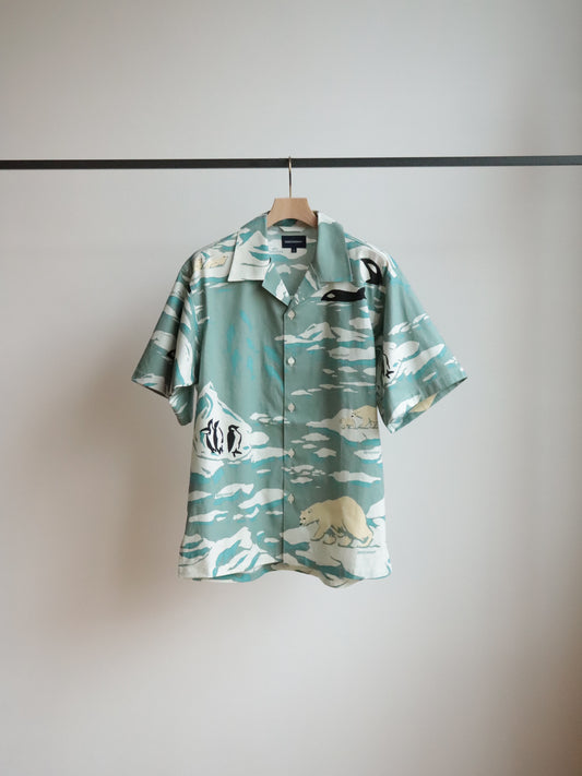 EDGD OPEN COLLAR TEXTILE SS SHIRT