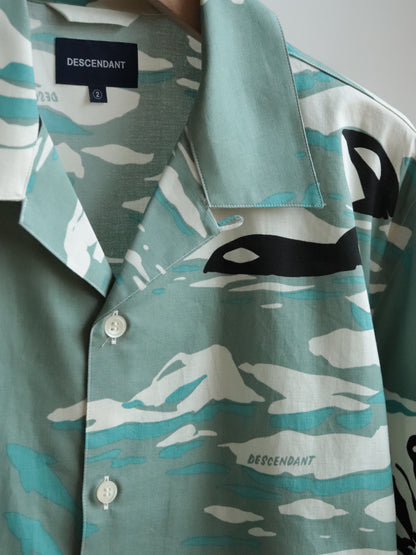 EDGD OPEN COLLAR TEXTILE SS SHIRT