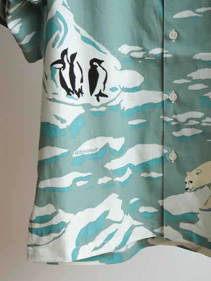 EDGD OPEN COLLAR TEXTILE SS SHIRT