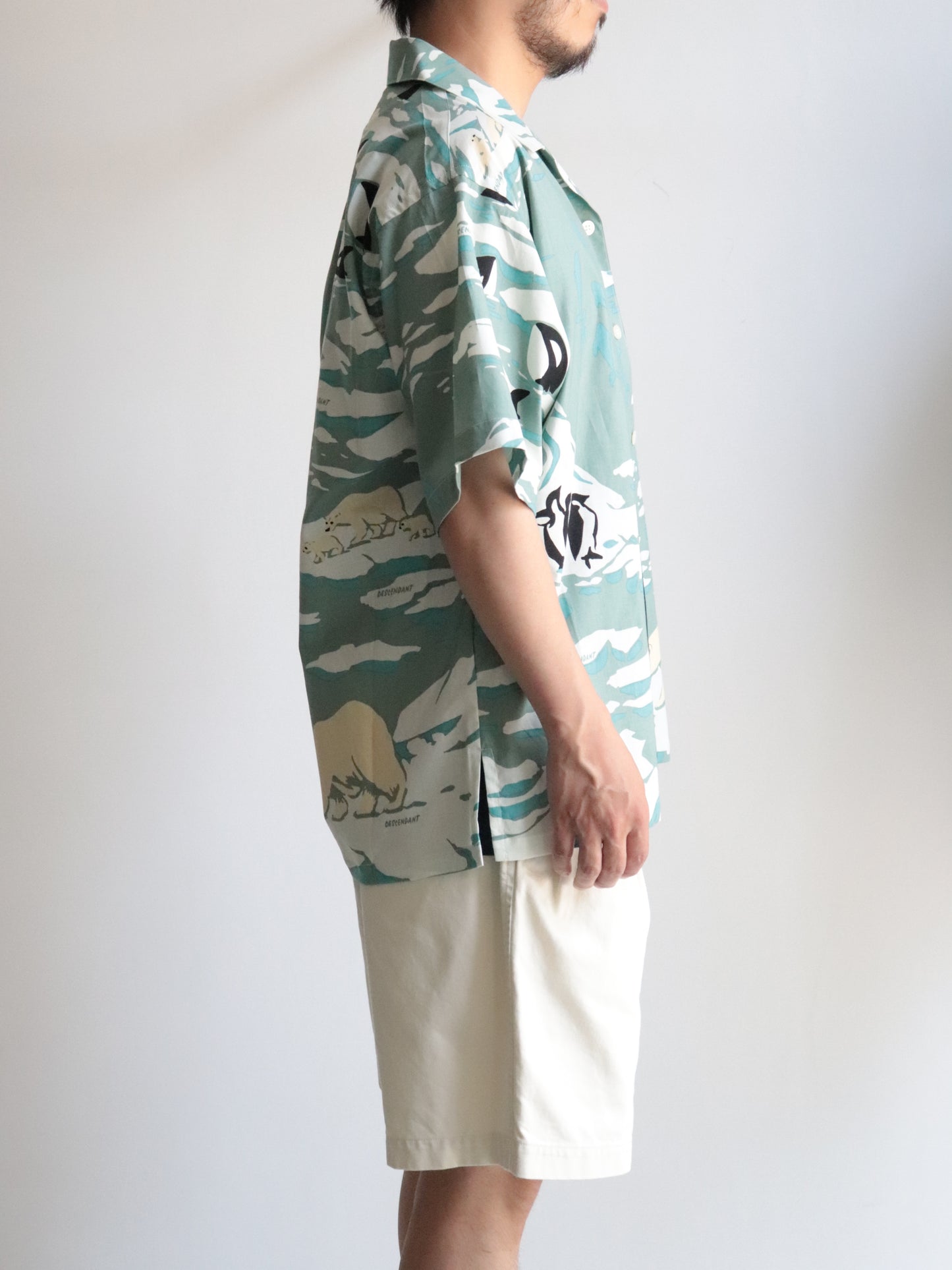 EDGD OPEN COLLAR TEXTILE SS SHIRT