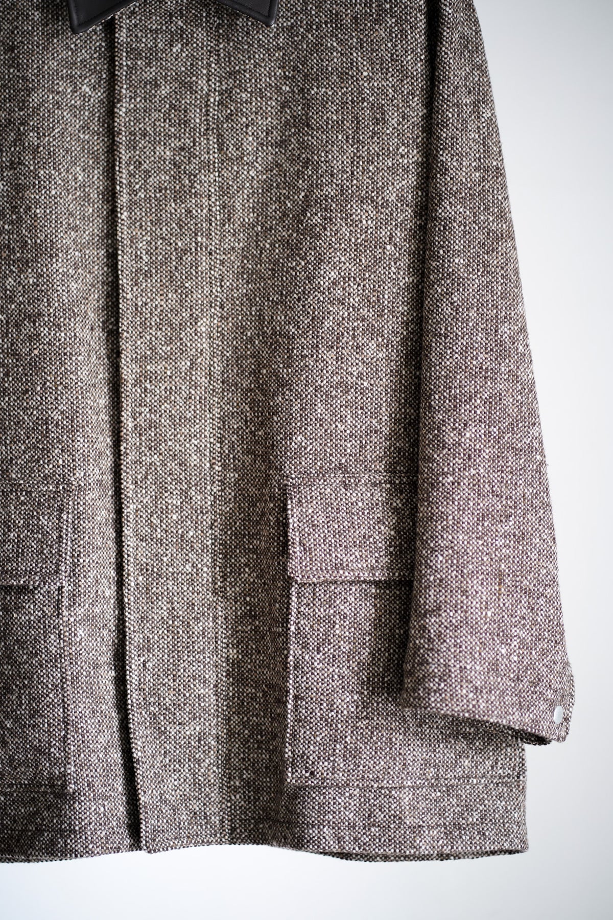 HOMESPUN TWEED ZIP BLOUSON