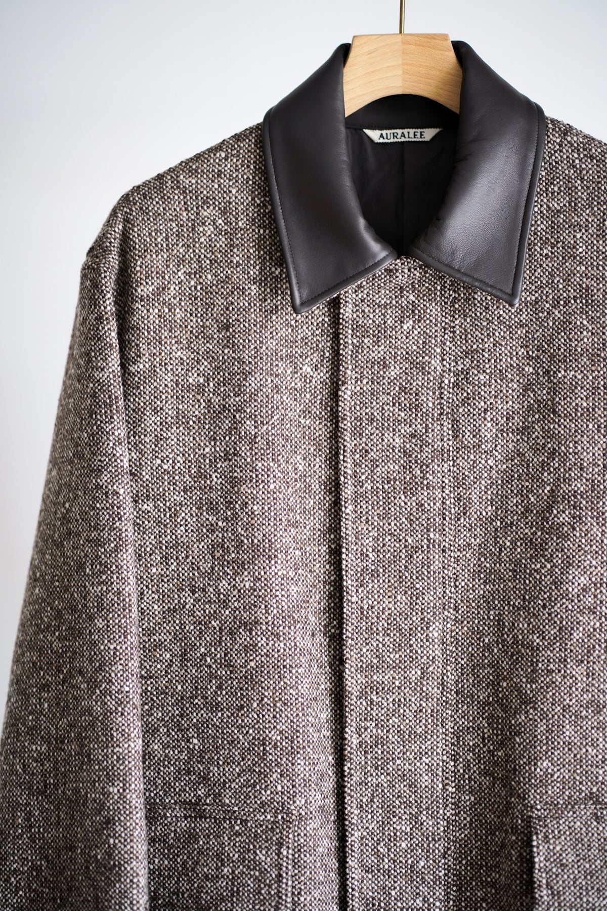 HOMESPUN TWEED ZIP BLOUSON