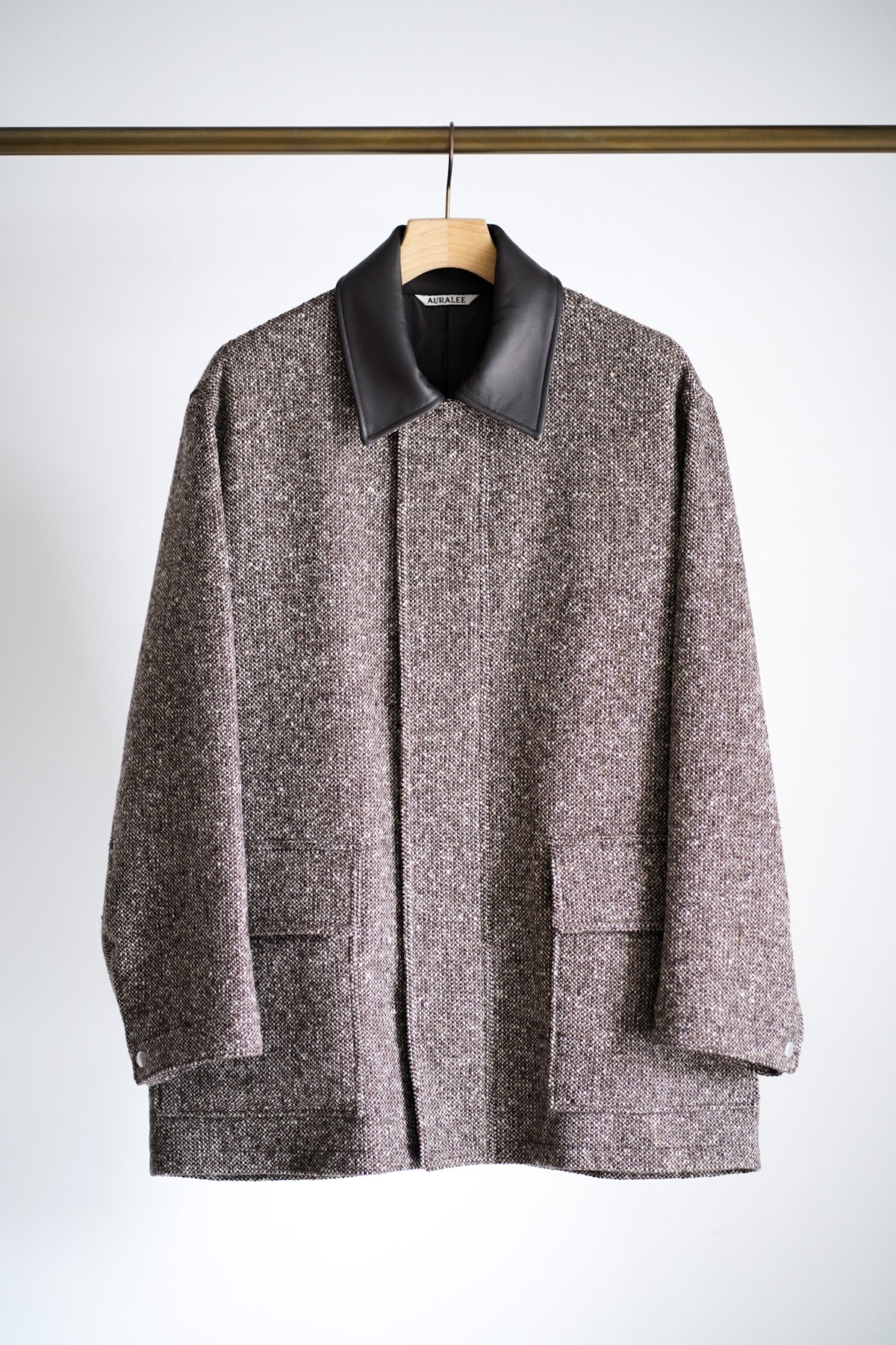HOMESPUN TWEED ZIP BLOUSON
