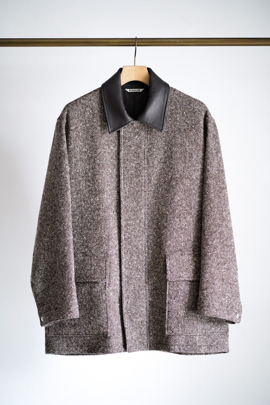 HOMESPUN TWEED ZIP BLOUSON