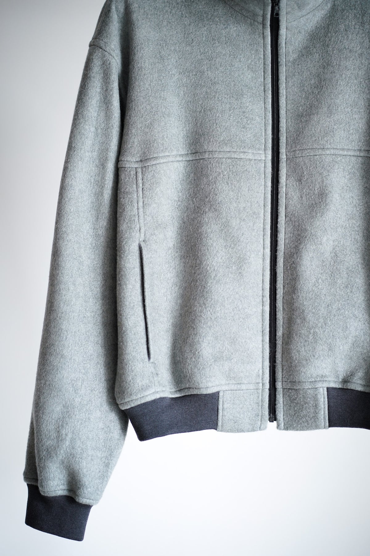 PURE SILK COMFORT FLEECE ZIP BLOUSON