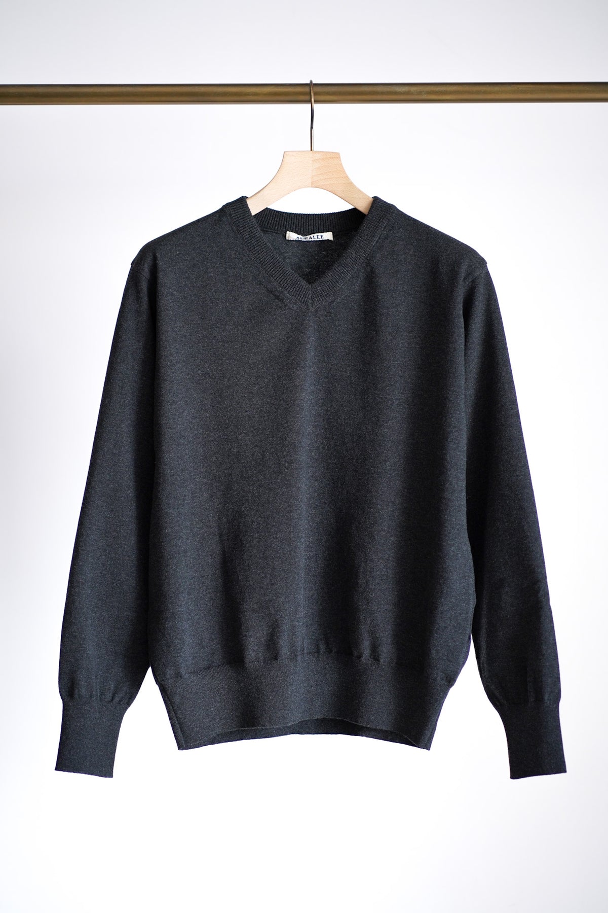 HIGH TWIST WOOL KNIT V-NECK P/O