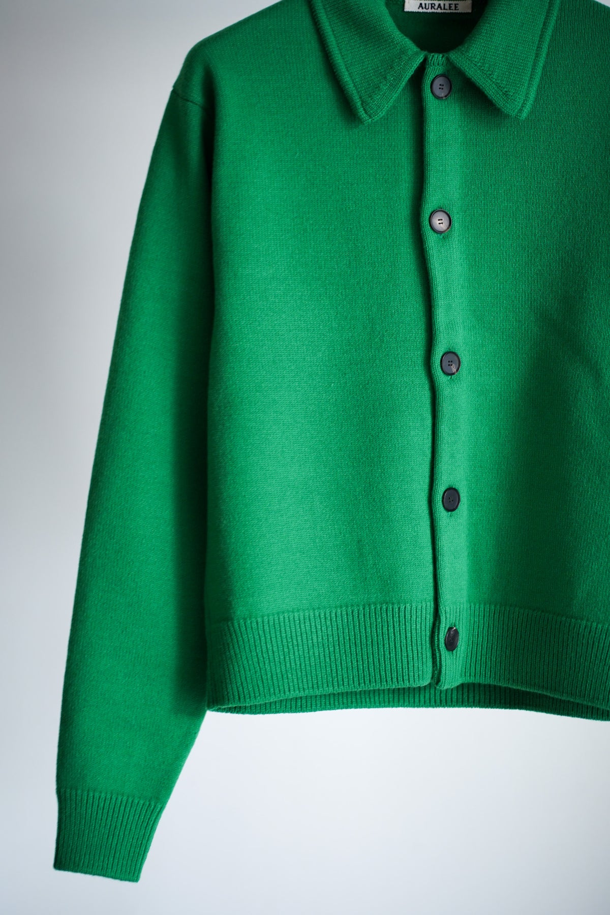 SUPER FINE WOOL KNIT SHIRT CARDIGAN