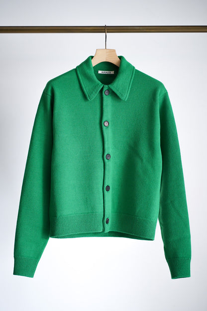 SUPER FINE WOOL KNIT SHIRT CARDIGAN