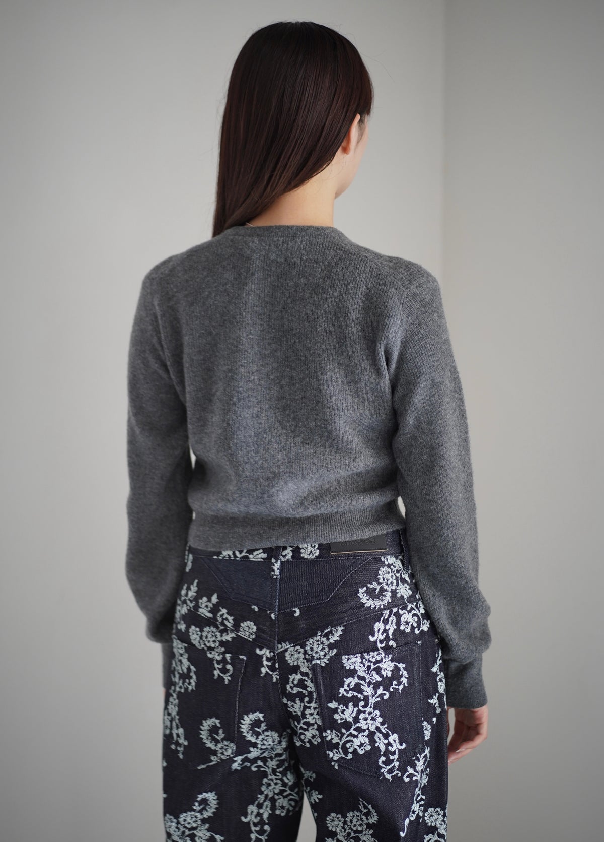 SUPER FINE WOOL MILLED KNIT MINI CARDIGAN