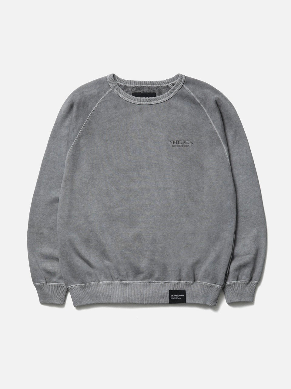 PIGMENT DYED SWEAT SHIRT LS