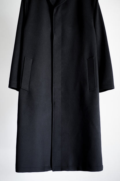 SUPER FINE WOOL MOSSER SHAWL COLLAR COAT
