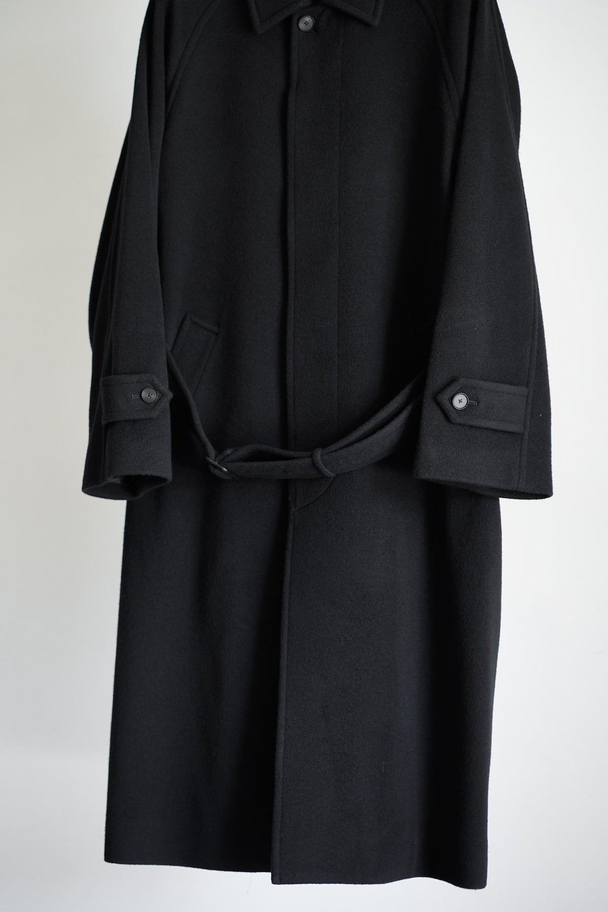 SUPER FINE WOOL MOSSER SOUTIEN COLLAR COAT