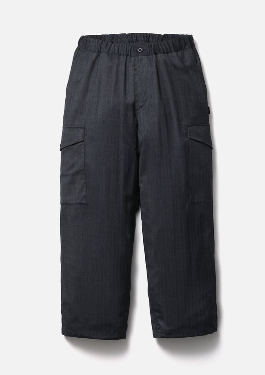 PATTERNED WIDE CARGO PANTS