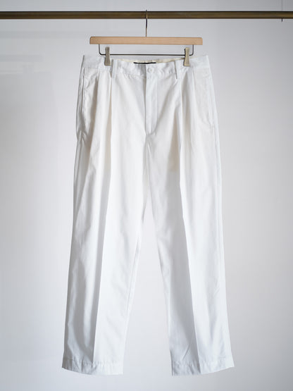 DOUBLE PLEATED CHINO TROUSERS