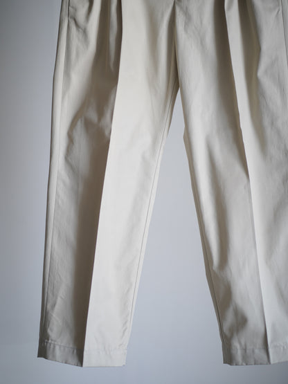 DOUBLE PLEATED CHINO TROUSERS