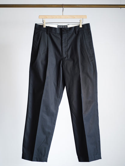 DOUBLE PLEATED CHINO TROUSERS
