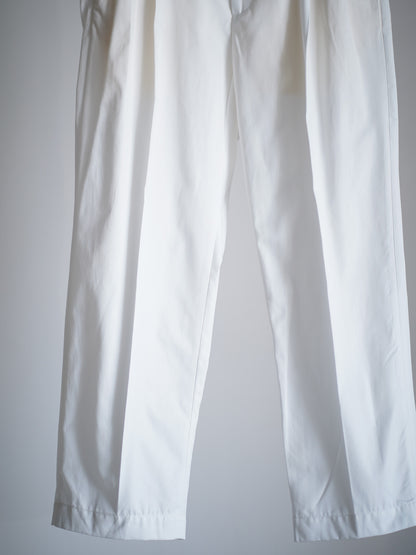 DOUBLE PLEATED CHINO TROUSERS