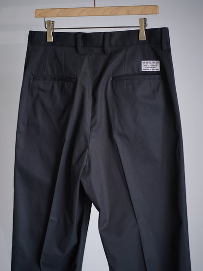 DOUBLE PLEATED CHINO TROUSERS