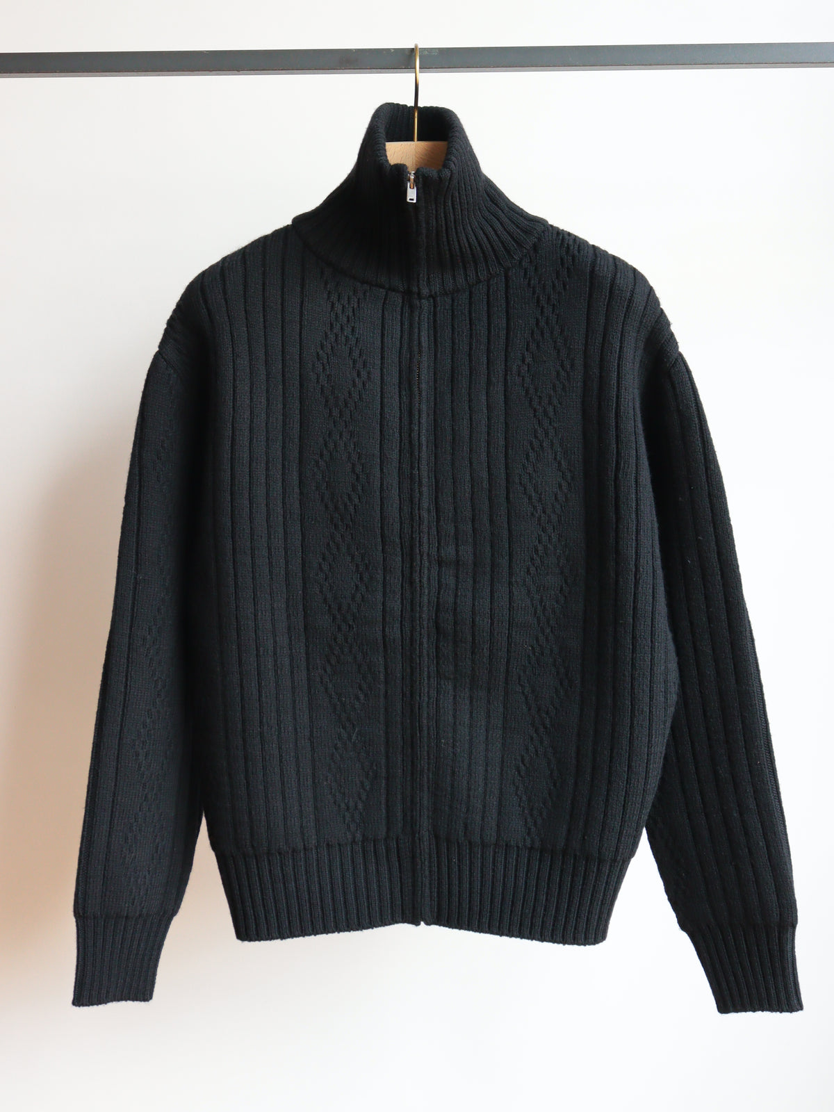 Lot.533 Zip-Up KnIt Blouson