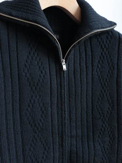 Lot.533 Zip-Up KnIt Blouson