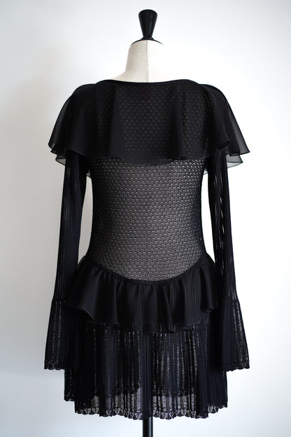 LACE KNIT LONGLINE CARDIGAN
