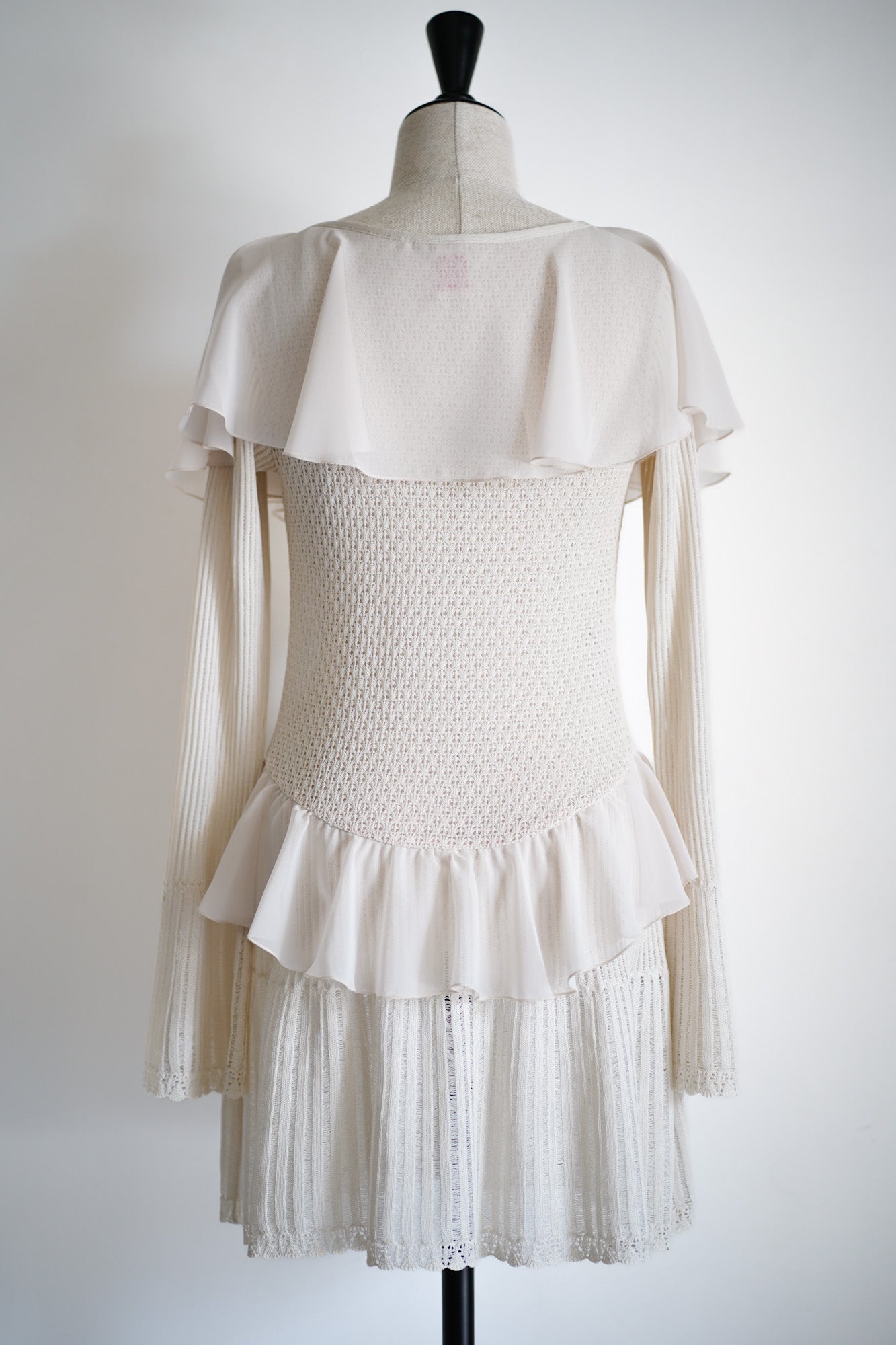 LACE KNIT LONGLINE CARDIGAN