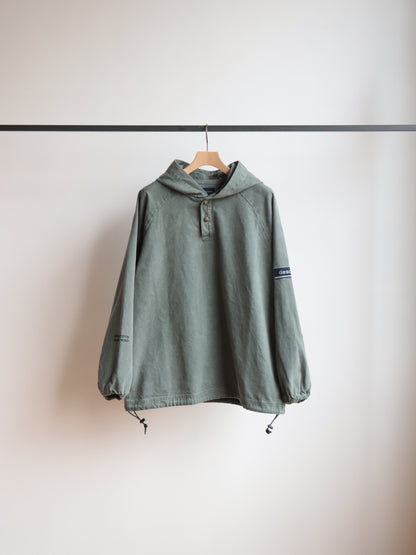 MOLE HOODED LS SHIRT PIGMENT DYE
