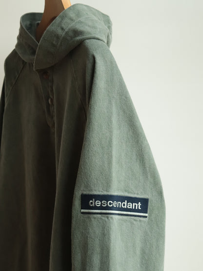 MOLE HOODED LS SHIRT PIGMENT DYE