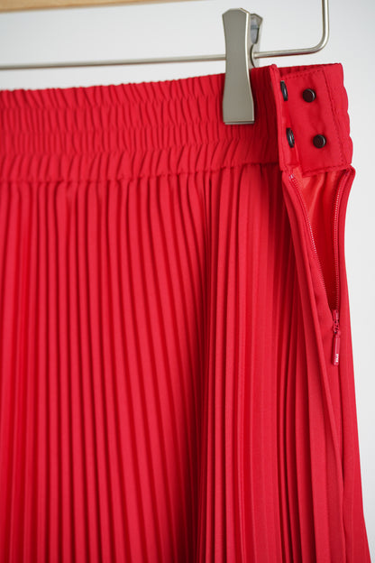 TAFFETA PLEATED SKIRT