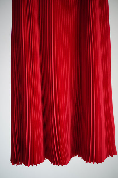 TAFFETA PLEATED SKIRT