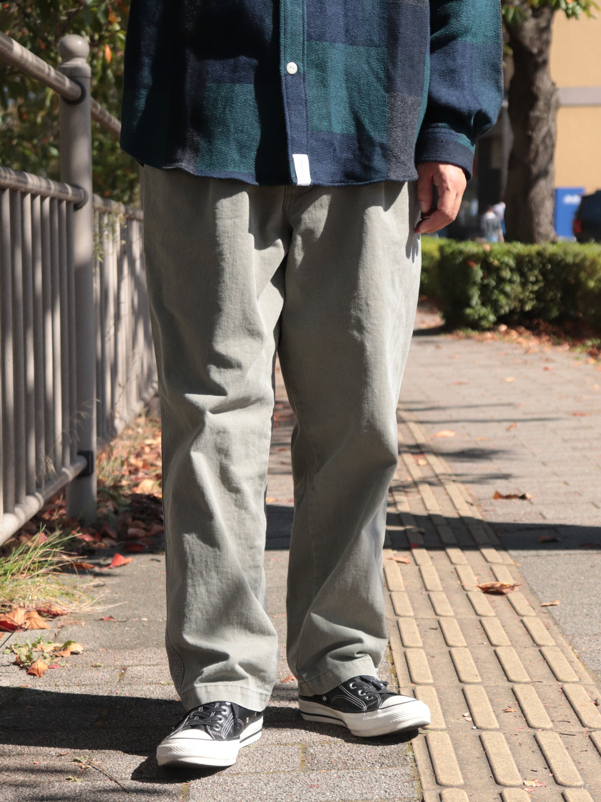 DC-6 TWILL TROUSERS PIGMENT DYE