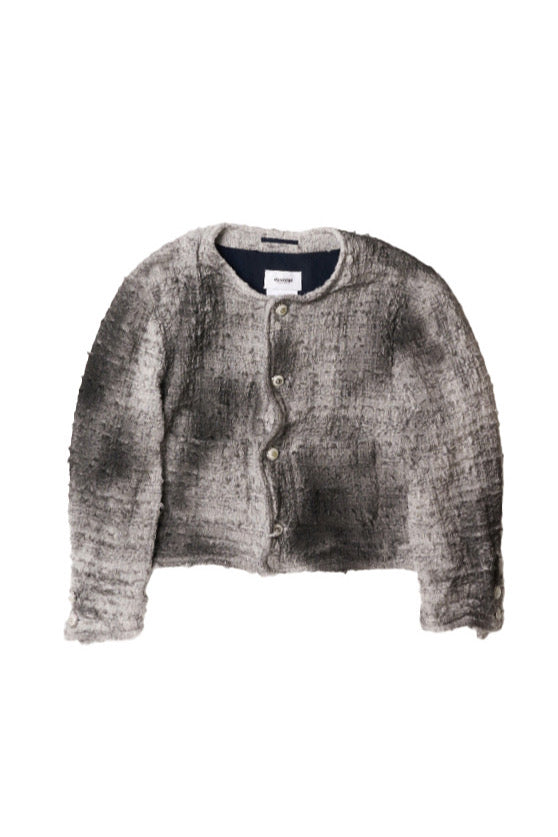 SMOG AIR STAINED TWEED JACKET
