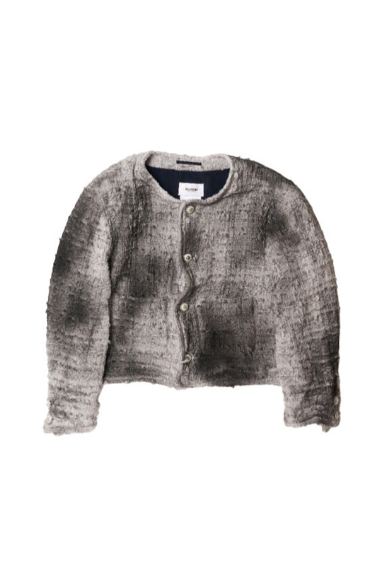 SMOG AIR STAINED TWEED JACKET