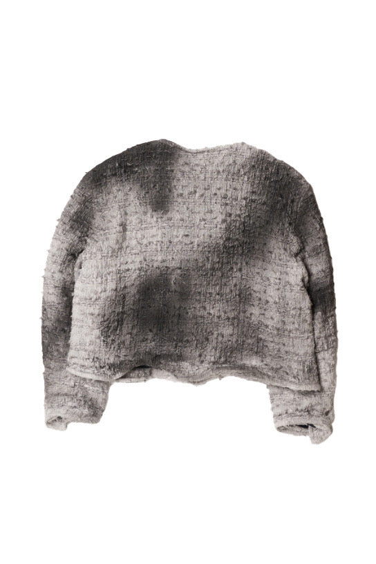 SMOG AIR STAINED TWEED JACKET