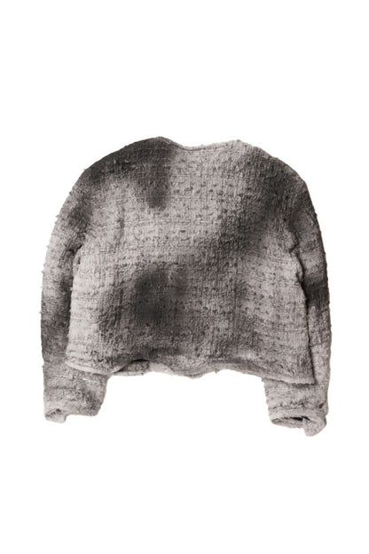 SMOG AIR STAINED TWEED JACKET