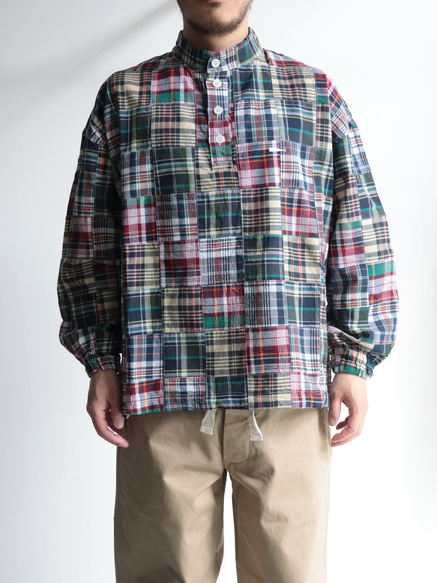 TETTY PULLOVER PATCH WORK LS SHIRT