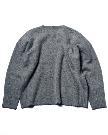 tweed v neck pullover