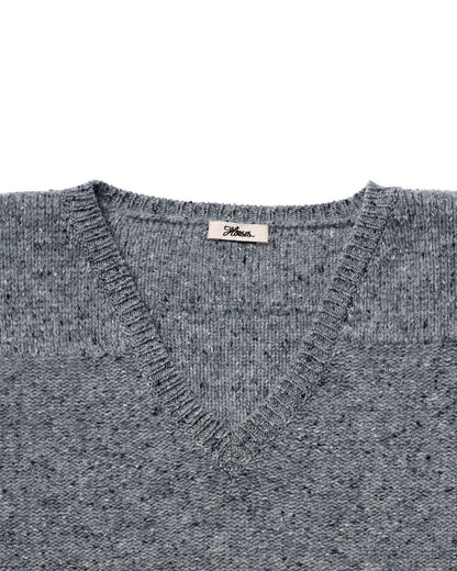 tweed v neck pullover