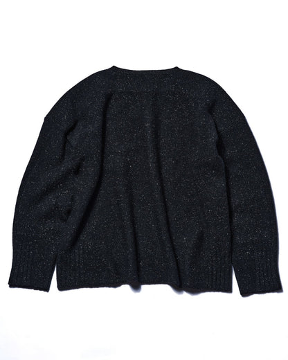 tweed v neck pullover