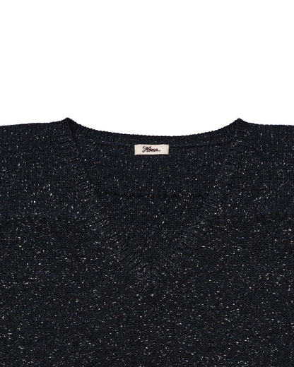 tweed v neck pullover