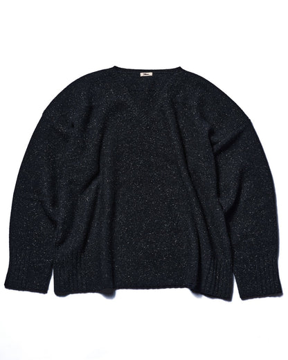 tweed v neck pullover