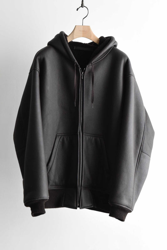 シープスキン ジップパーカ