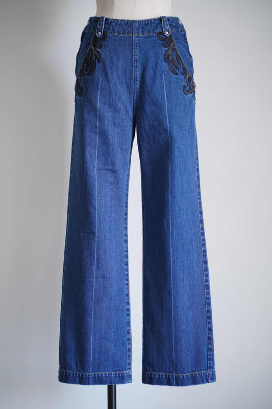 ORGANIC COTTON HIGH-WAISTED JEANS