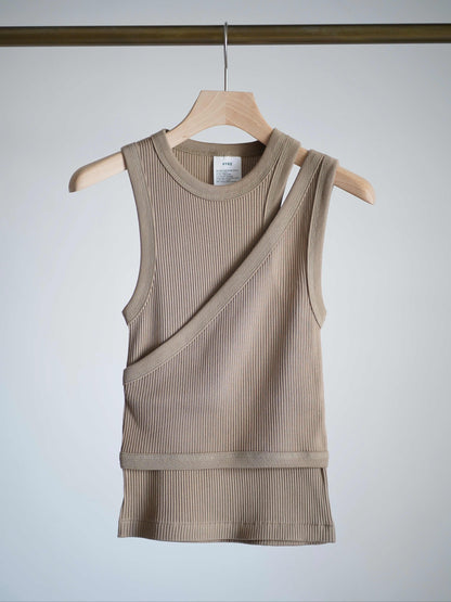 DOUBLE SHOULDER TANK TOP