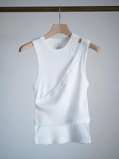 DOUBLE SHOULDER TANK TOP