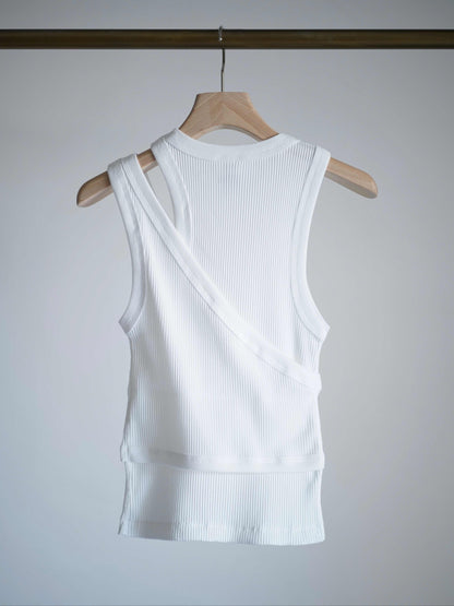 DOUBLE SHOULDER TANK TOP