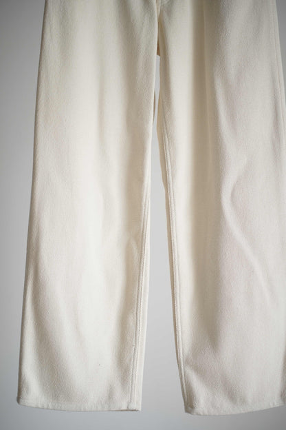SILK NEP DENIM 5P WIDE PANTS