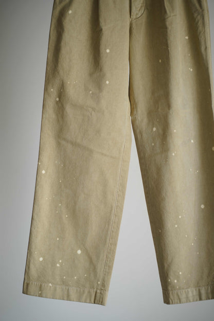 GARMENT-DYED FINX LIGHT CHINO ONE-TUCK WIDE PANTS